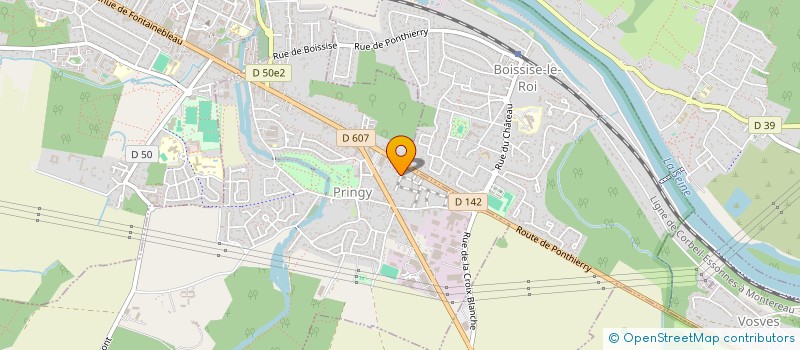 localisation de l'entreprise MADAME VALERIE KEDJA KUINGOUA  PRINGY