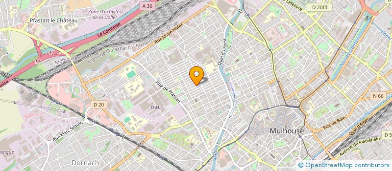 localisation de l'entreprise MADAME VALERIE KEICHINGER  MULHOUSE