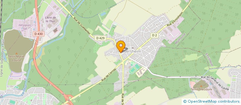 localisation de l'entreprise MADAME VALERIE KIRTZ  PULVERSHEIM