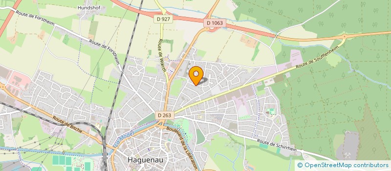 localisation de l'entreprise MADAME VALERIE KOESSLER  HAGUENAU