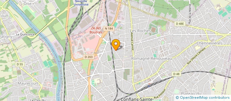 localisation de l'entreprise MADAME VALERIE KOZLOWSKI  CONFLANS-SAINTE-HONORINE