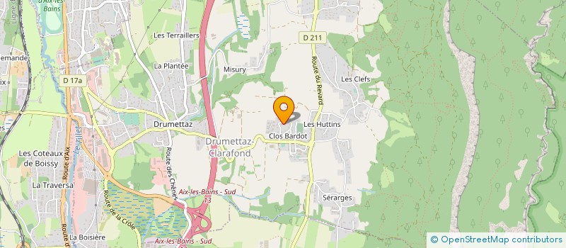 localisation de l'entreprise MADAME VALERIE LACROIX  DRUMETTAZ-CLARAFOND