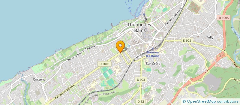 localisation de l'entreprise MADAME VALERIE LACROIX à THONON-LES-BAINS