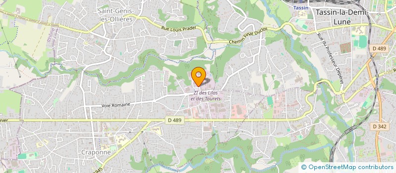 localisation de l'entreprise MADAME VALERIE LACROZE  CRAPONNE