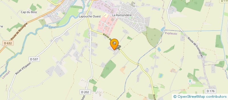 localisation de l'entreprise MADAME VALERIE LAFFONT  LOMBEZ