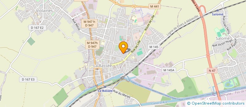 localisation de l'entreprise MADAME VALERIE LAGACHE  LA BASSEE