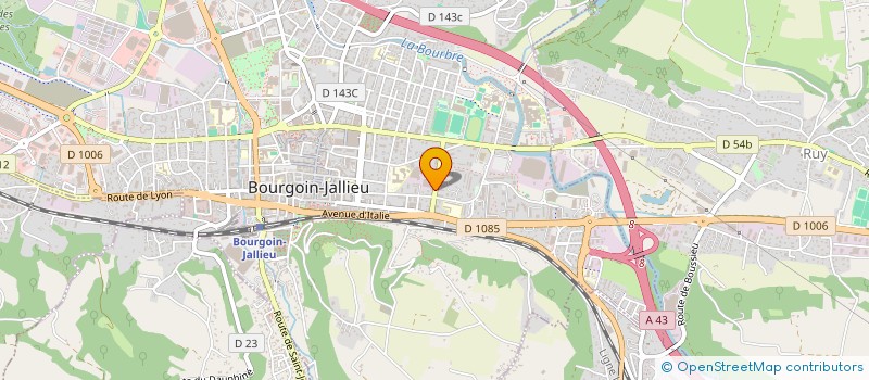 localisation de l'entreprise MADAME VALERIE LALANNE  BOURGOIN-JALLIEU