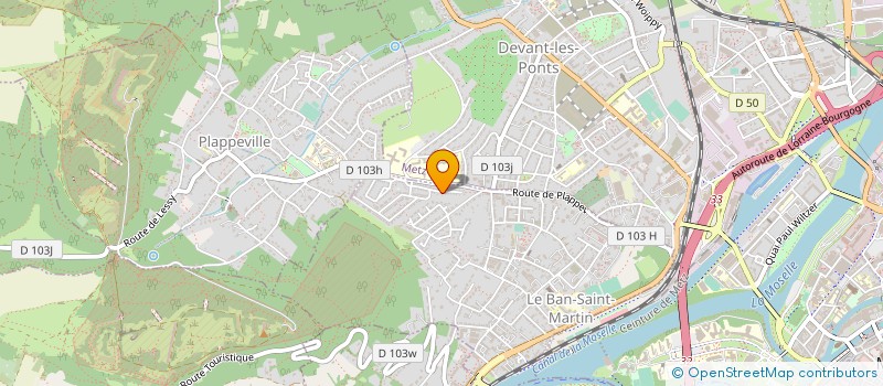 localisation de l'entreprise MADAME VALERIE LAMBERT  LE BAN-SAINT-MARTIN