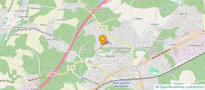 localisation de l'entreprise MADAME VALERIE LAMOTHE  SAINT-VINCENT-DE-TYROSSE