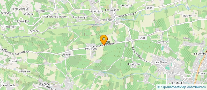 localisation de l'entreprise MADAME VALERIE LANCRY à PORTE-DES-PIERRES-DOREES