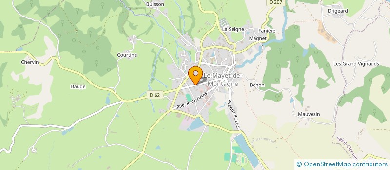 localisation de l'entreprise MADAME VALERIE LANG à LE MAYET-DE-MONTAGNE