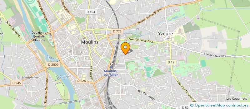 localisation de l'entreprise MADAME VALERIE LANGLOIS à YZEURE