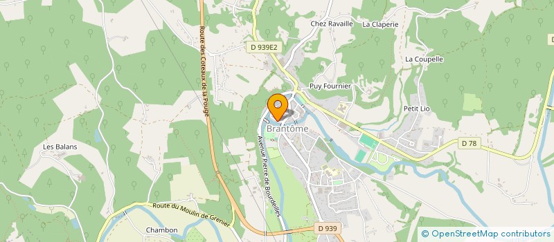 localisation de l'entreprise MADAME VALERIE LANGLOIS à BRANTOME EN PERIGORD