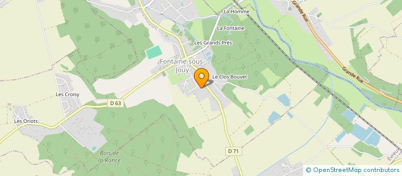 localisation de l'entreprise MADAME VALERIE LANIRAY  FONTAINE-SOUS-JOUY