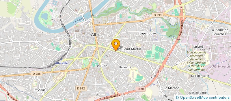 localisation de l'entreprise MADAME VALERIE LAPERRUQUE à ALBI