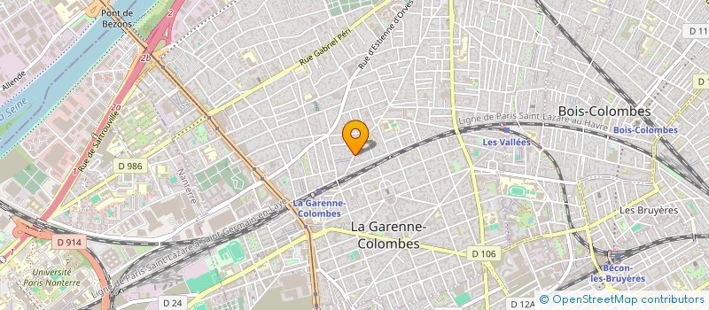 localisation de l'entreprise MADAME VALERIE LAPORTE à COLOMBES