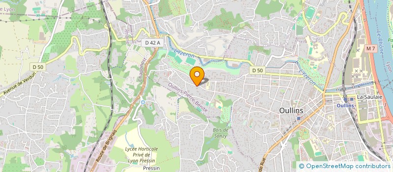 localisation de l'entreprise MADAME VALERIE LAPORTE  OULLINS-PIERRE-BENITE