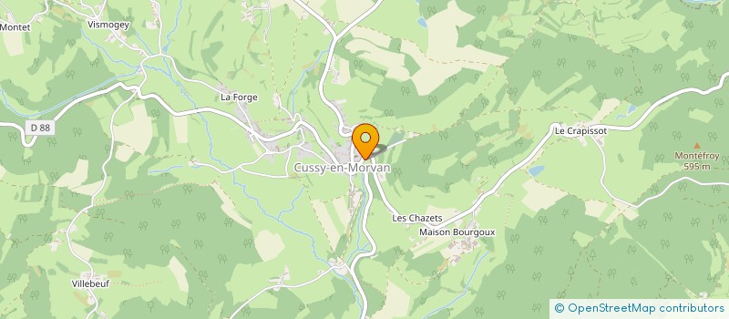 localisation de l'entreprise MADAME VALERIE LARDON  CUSSY-EN-MORVAN