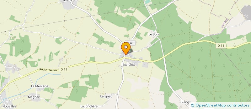 localisation de l'entreprise MADAME VALERIE LAROUSSERIE  JAULDES