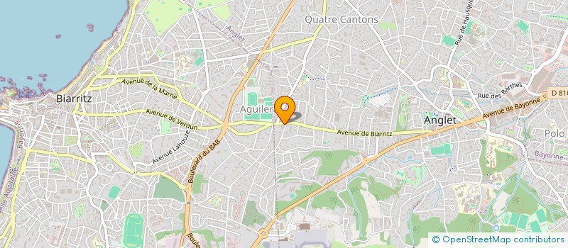 localisation de l'entreprise MADAME VALERIE LARROQUANT  ANGLET