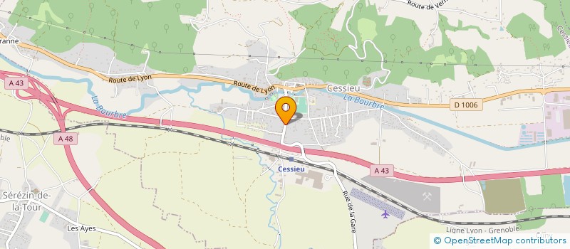 localisation de l'entreprise MADAME VALERIE LASSAGNE  CESSIEU