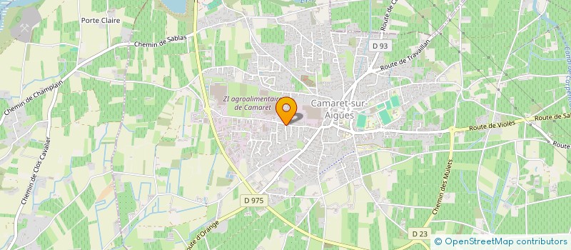 localisation de l'entreprise MADAME VALERIE LAUGA  CAMARET-SUR-AIGUES