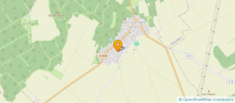 localisation de l'entreprise MADAME VALERIE LAURENCE DROCOURT à LES GRANGES-LE-ROI