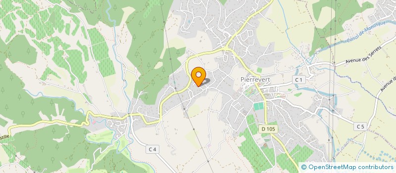 localisation de l'entreprise MADAME VALERIE LAURENT  PIERREVERT