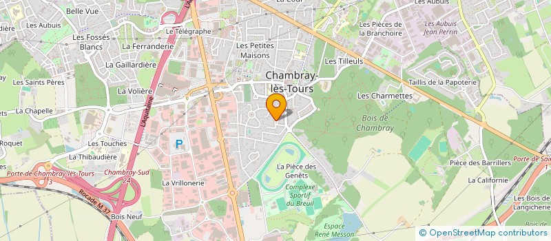 localisation de l'entreprise MADAME VALERIE LAVERGNE  CHAMBRAY-LES-TOURS