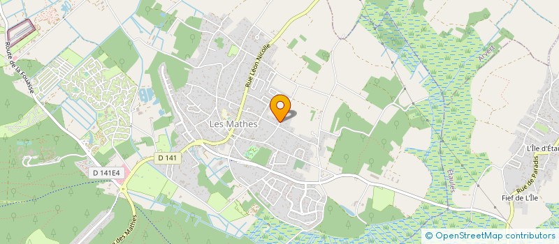 localisation de l'entreprise MADAME VALERIE LE BOEUF  LES MATHES