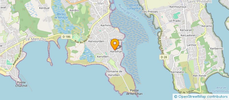 localisation de l'entreprise MADAME VALERIE LE BRUN  LA TRINITE-SUR-MER