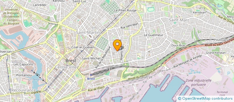 localisation de l'entreprise MADAME VALERIE LE CAM à BREST
