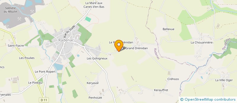 localisation de l'entreprise MADAME VALERIE LE CLECH  RADENAC