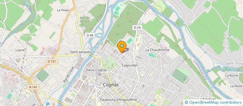 localisation de l'entreprise MADAME VALERIE LE DOZE à COGNAC
