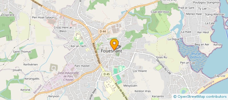 localisation de l'entreprise MADAME VALERIE LE FUR  FOUESNANT