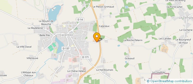 localisation de l'entreprise MADAME VALERIE LE GAL  CARENTOIR