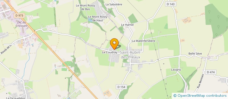 localisation de l'entreprise MADAME VALERIE LE MERRER à SAINT-AUBIN-DES-PREAUX