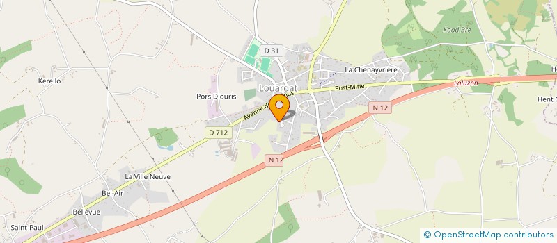 localisation de l'entreprise MADAME VALERIE LE PENVEN  LOUARGAT