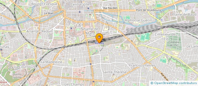 localisation de l'entreprise MADAME VALERIE LE QUINTREC  RENNES