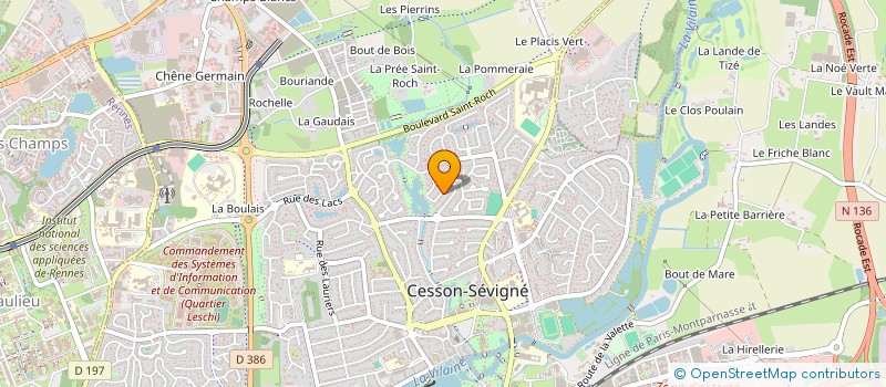 localisation de l'entreprise MADAME VALERIE LE SAUX à CESSON-SEVIGNE
