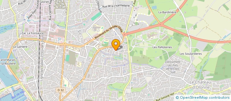 localisation de l'entreprise MADAME VALERIE LE SCOUARNEC à LES SABLES D'OLONNE