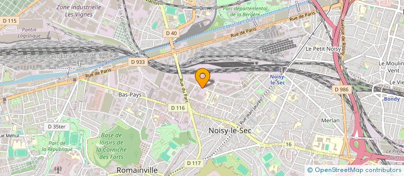 localisation de l'entreprise MADAME VALERIE LEBEAU à NOISY-LE-SEC