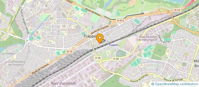 localisation de l'entreprise MADAME VALERIE LECAPLAIN  TRAPPES