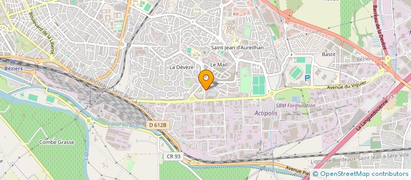 localisation de l'entreprise MADAME VALERIE LECLERC  BEZIERS