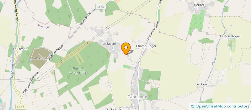 localisation de l'entreprise MADAME VALERIE LECROSNIER  ARGENCES