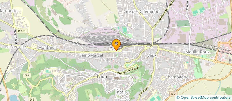 localisation de l'entreprise MADAME VALERIE LEDRUE à LAON