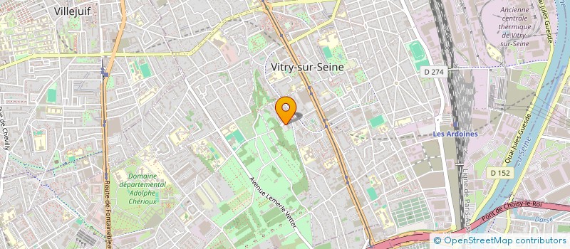 localisation de l'entreprise MADAME VALERIE LEFEVRE  VITRY-SUR-SEINE