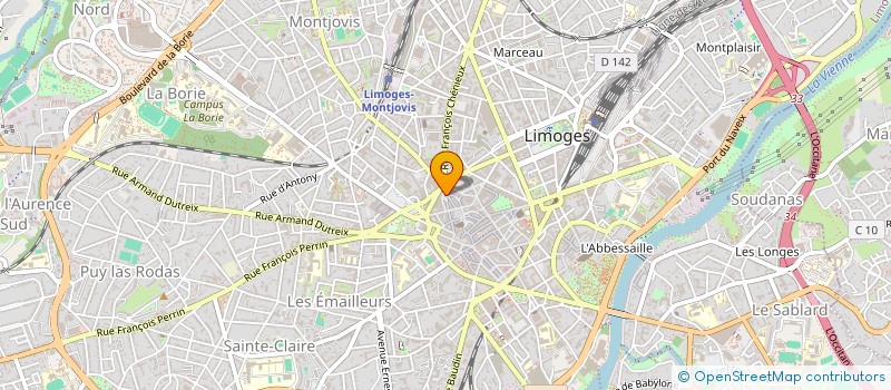 localisation de l'entreprise MADAME VALERIE LEGAY  LIMOGES