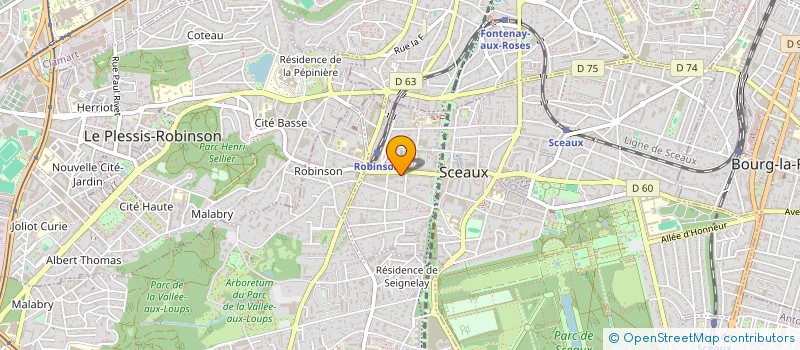 localisation de l'entreprise MADAME VALERIE LEHMAN à SCEAUX