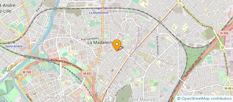 localisation de l'entreprise MADAME VALERIE LELIEUR à LA MADELEINE